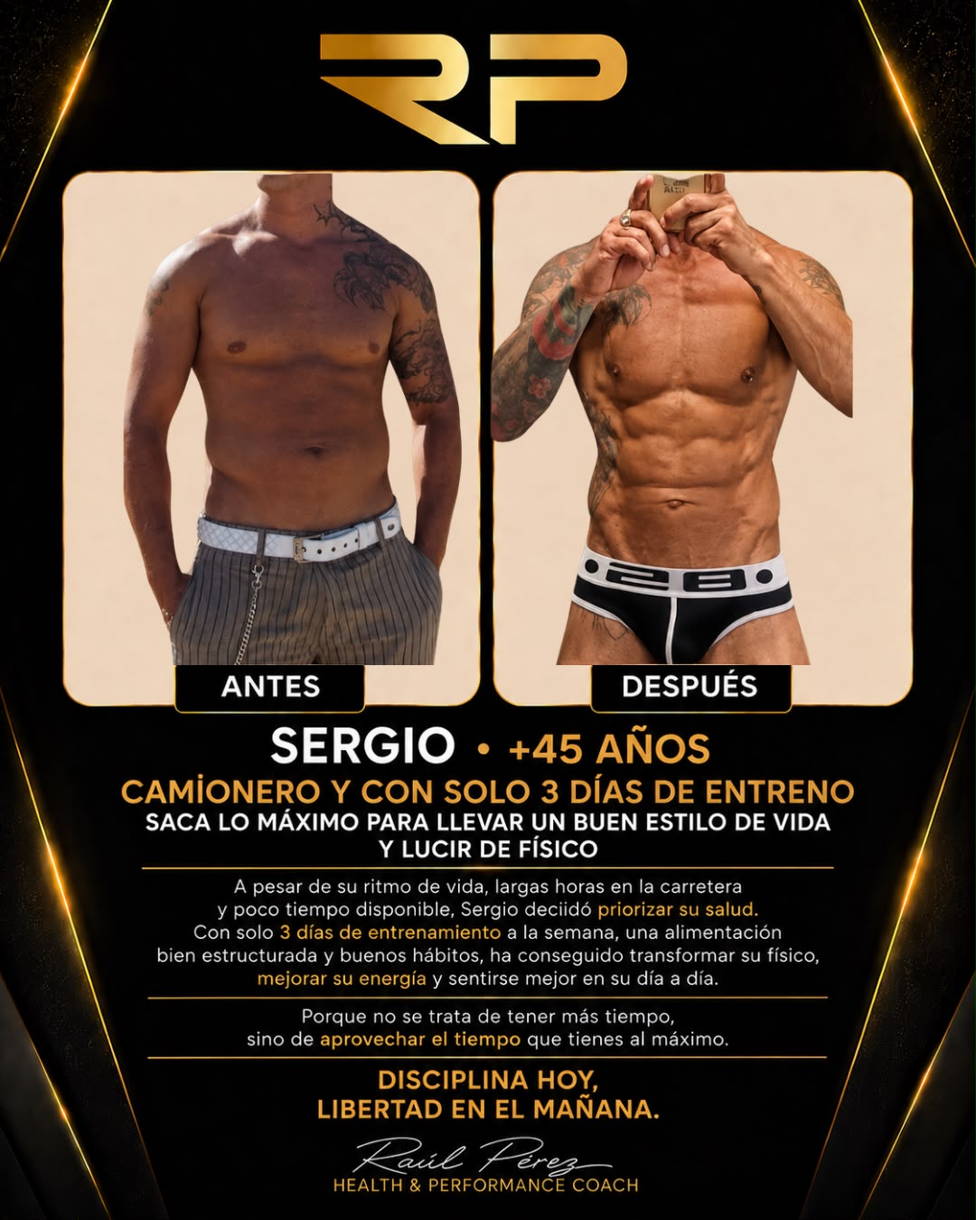 Transformación de Sergio